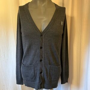 OBEY Brand Grey Cardigan (Size S/Unisex fit)